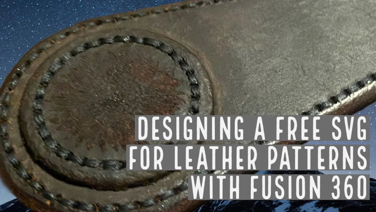 Guide on how to draw your own leather pattern, plus Free SVG download