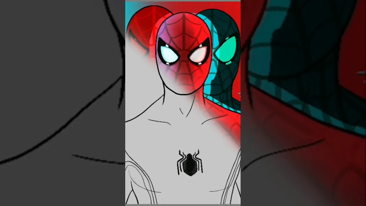 Desenhando o HOMEM ARANHA #arte #drawing #digitalart #spiderman #marvel #comics #mcu #games #game