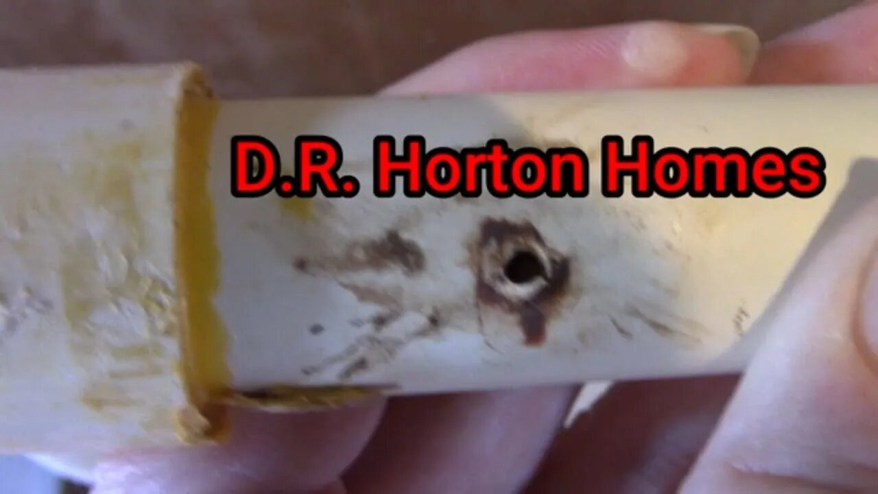 D.R. Horton Bad Construction Nail through Pipe! 🏚