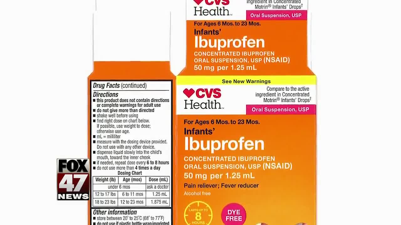 Infant Ibuprofen recall expanded