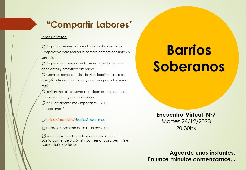 CBS - Encuentro Virtual 26-12-2023 - Compartir Labores