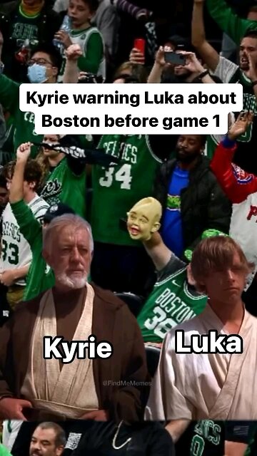 Kyrie warning Luka Boston is gonna be crazy Game 1 😂😂
