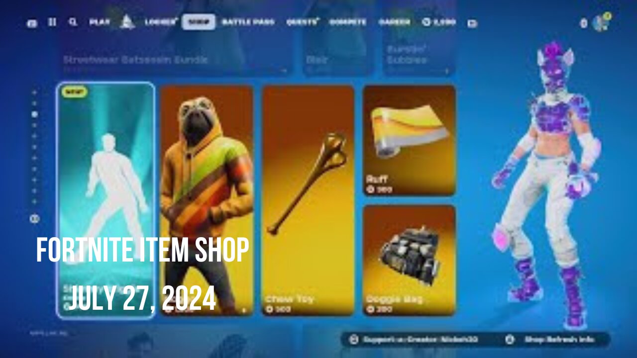 Fortnite Item Shop|July 27, 2024(*New* Shimmy Wiggle Emote)