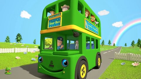 Wheels On the Bus | Nursery Rhymes Songs for Children | Kindergarten Cartoons by Little Treehouse