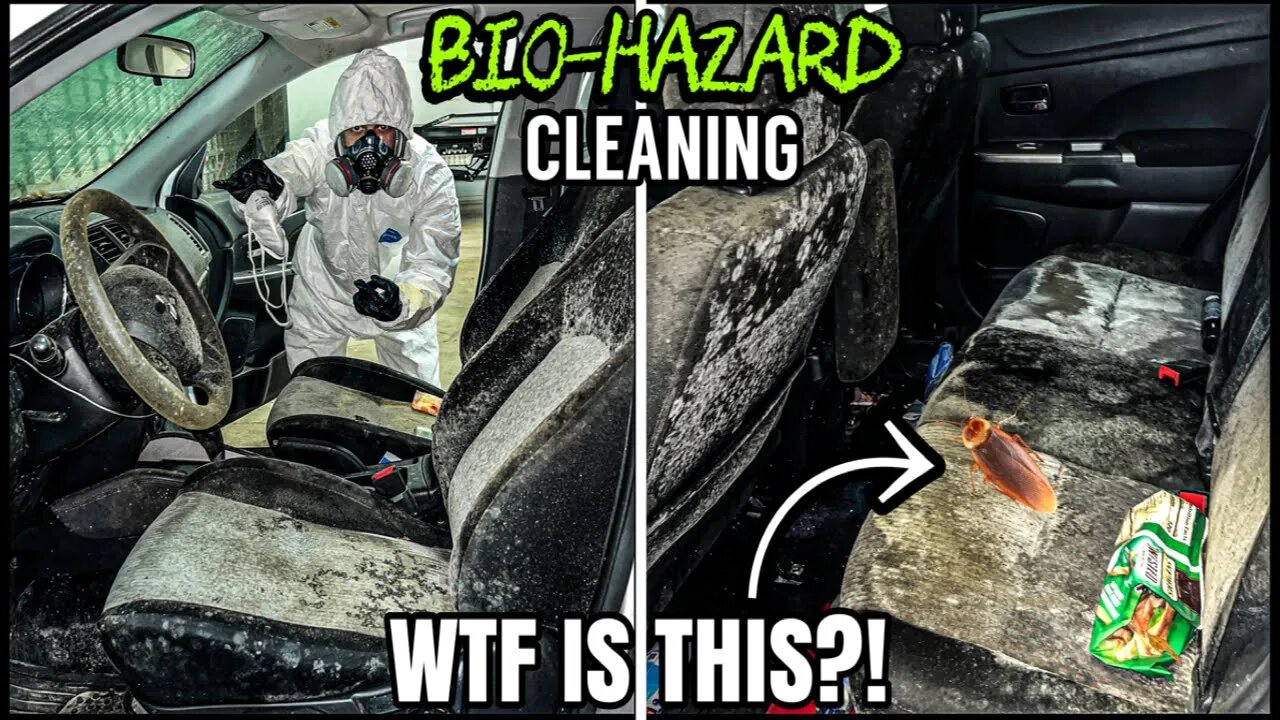 Cleaning The MOLDIEST BIOHAZARD Car For FREE! | Satisfying Disaster Car Detailing Transformation!