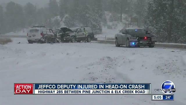 Colorado traffic updates as snow moves through Colorado on Sunday