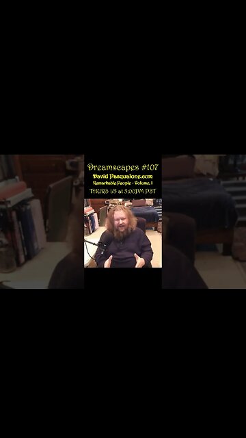 Dreamscapes #107 w/DavidPasqualone.com ~ THURS 1/5/22 @ 5:00pm PST! ~ #shorts