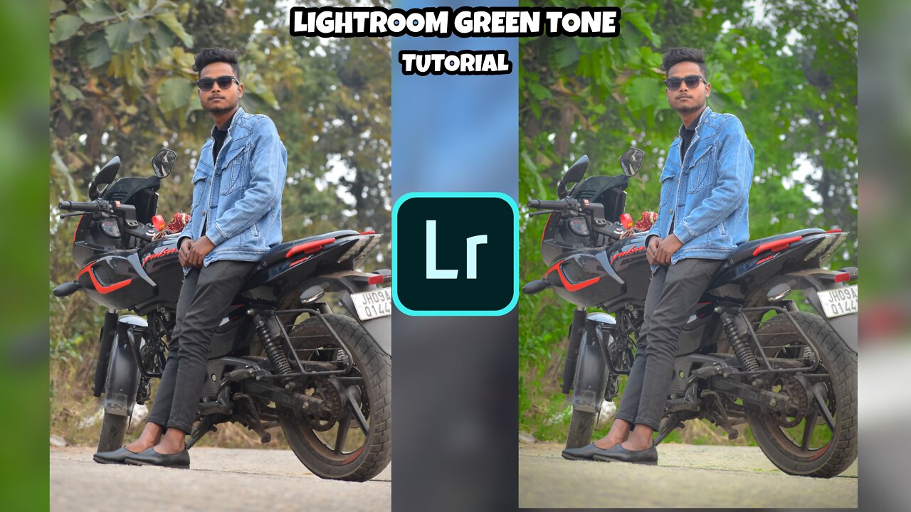 Lightroom green tone editing video tutorial