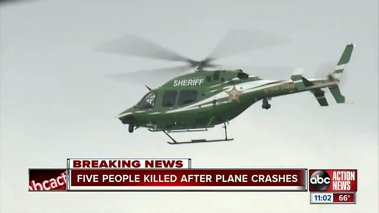 At least five reported dead after plane crashes in Lake Okeechobee after taking off from Tampa International Airport