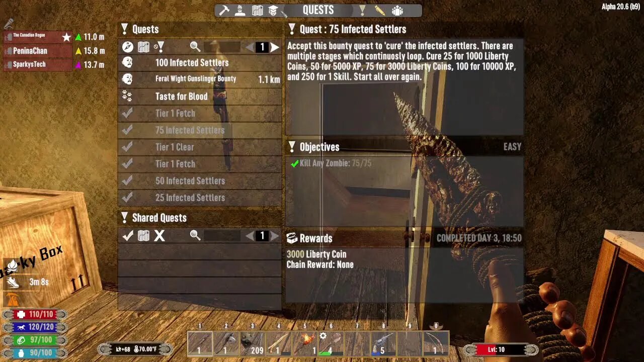 Playing Wild West 7 Days to Die Mod