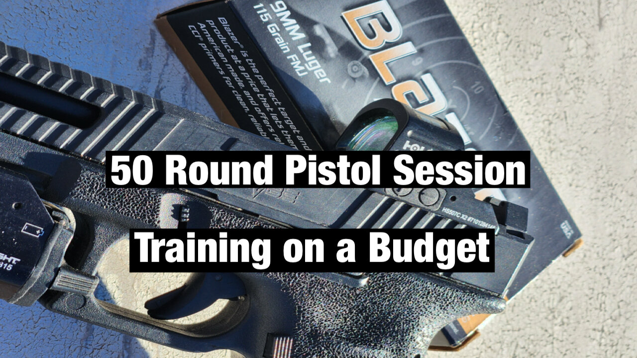 Pistol Training with Limited Ammo. Only need 50 rounds