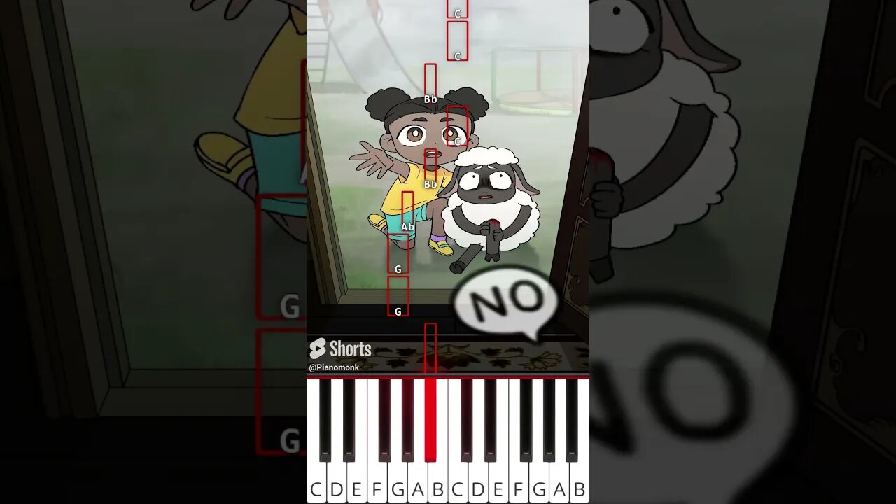 Give me candy (@GH.S) AMANDA THE ADVENTURER ANIMATION - Octave Piano Tutorial