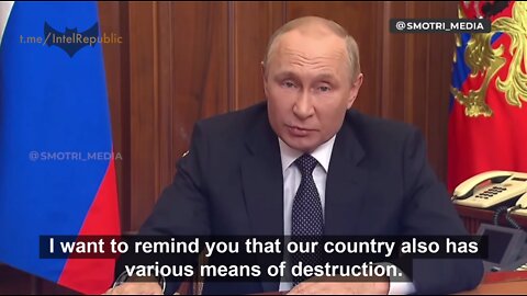 President Putin: "I´m not bluffing"