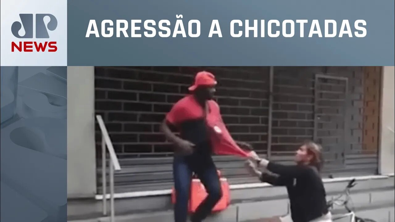 Depoimento de mulher que agrediu motoboy negro é adiado