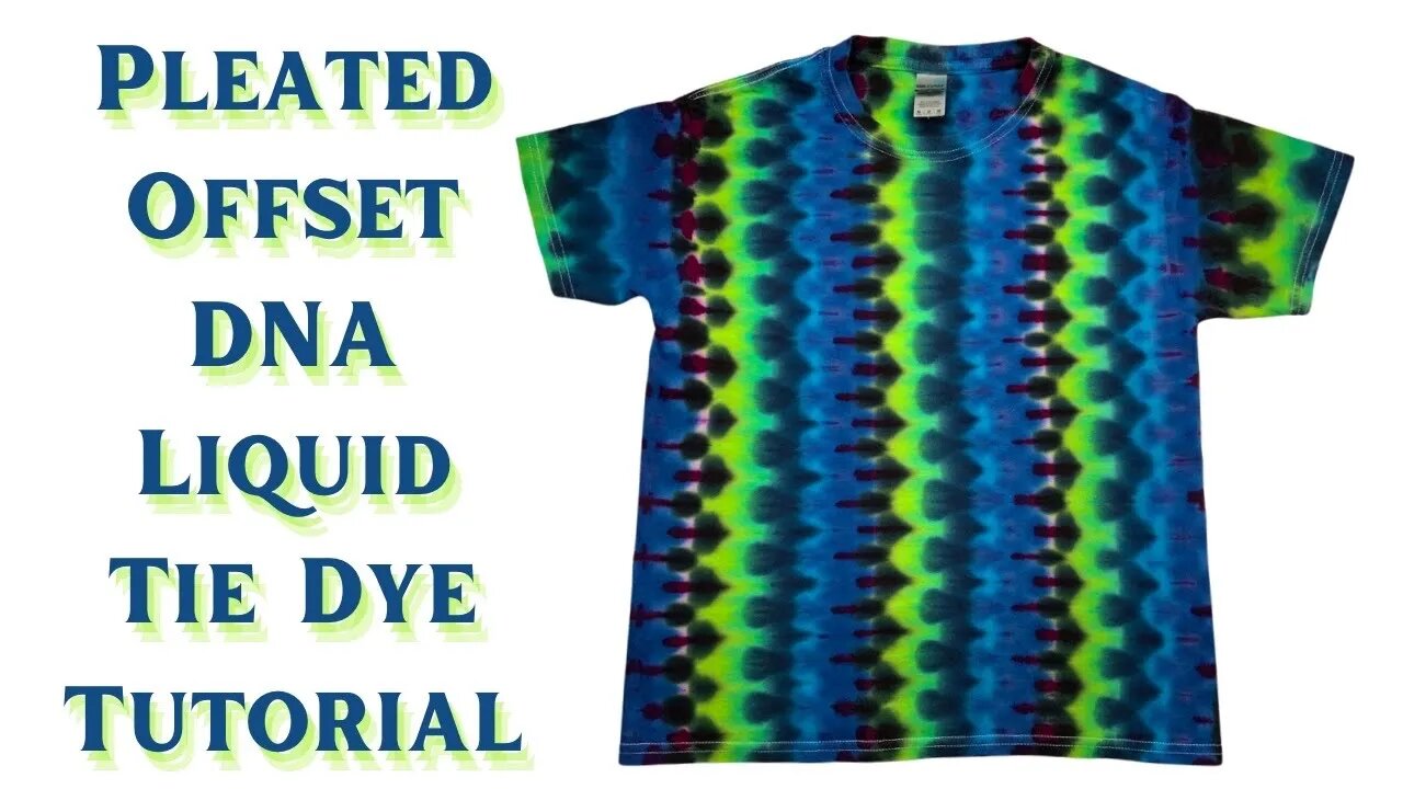 Tie-Dye Designs: Pleated Offset DNA Liquid Dye