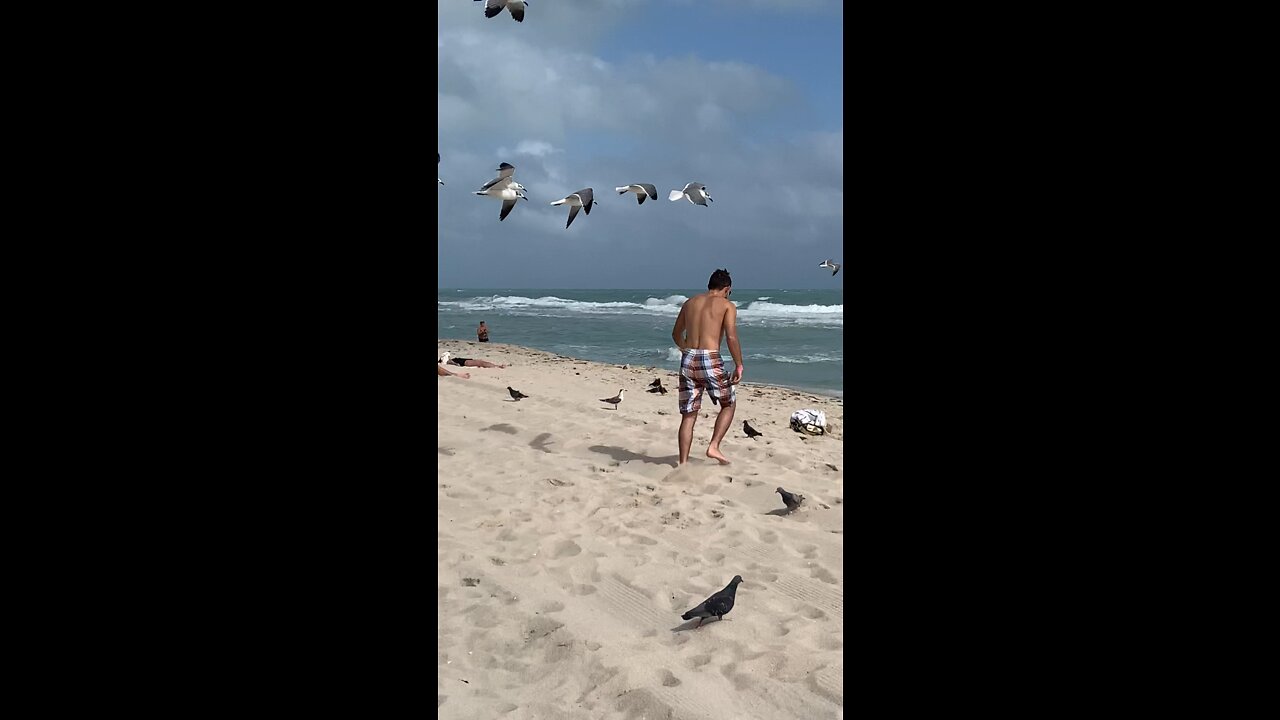 Why do people bring food to the beach?￼