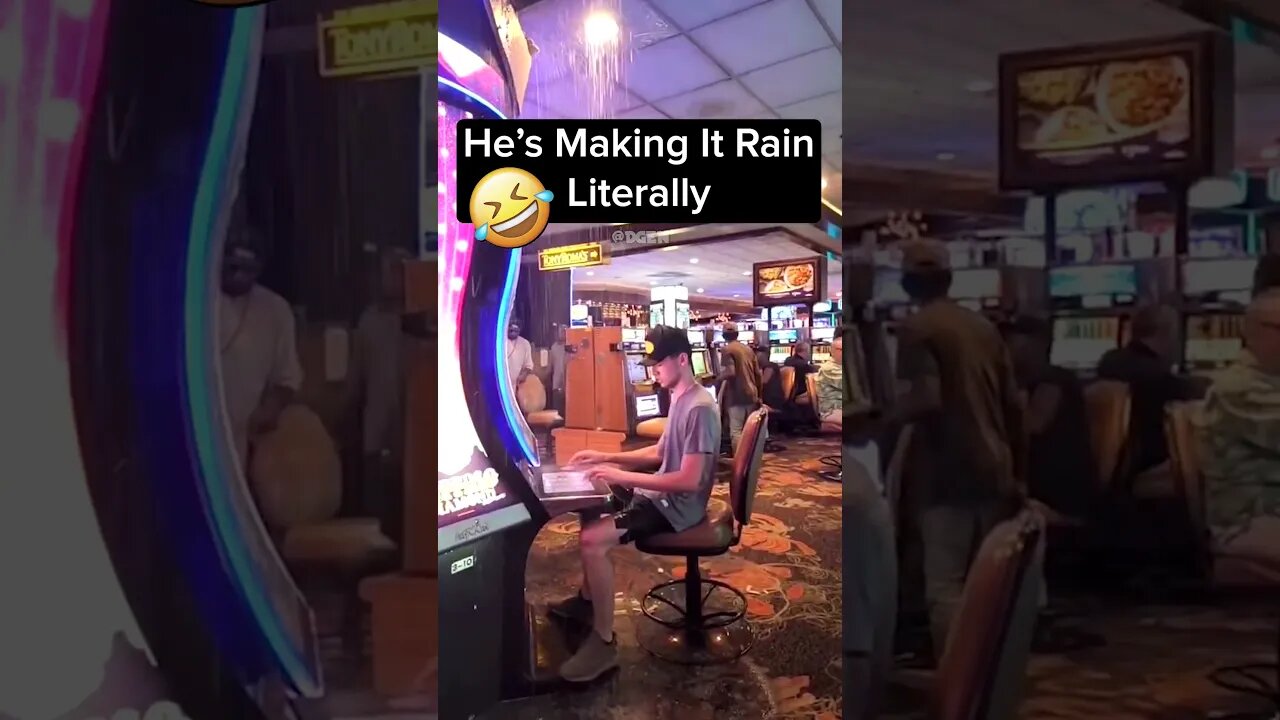 Making It Rain At The Casino