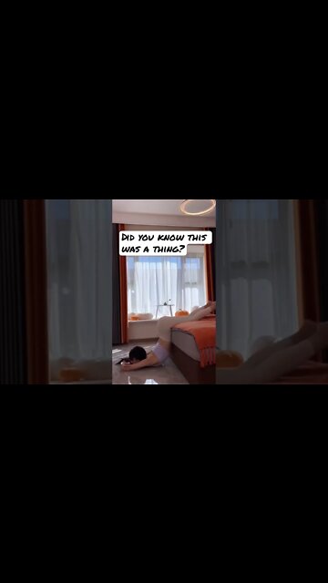 Chinese girl demonstrates a new position…