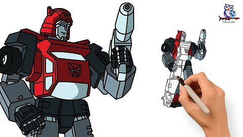 How to Draw Cliffjumper G1 Transformers - Step by Step