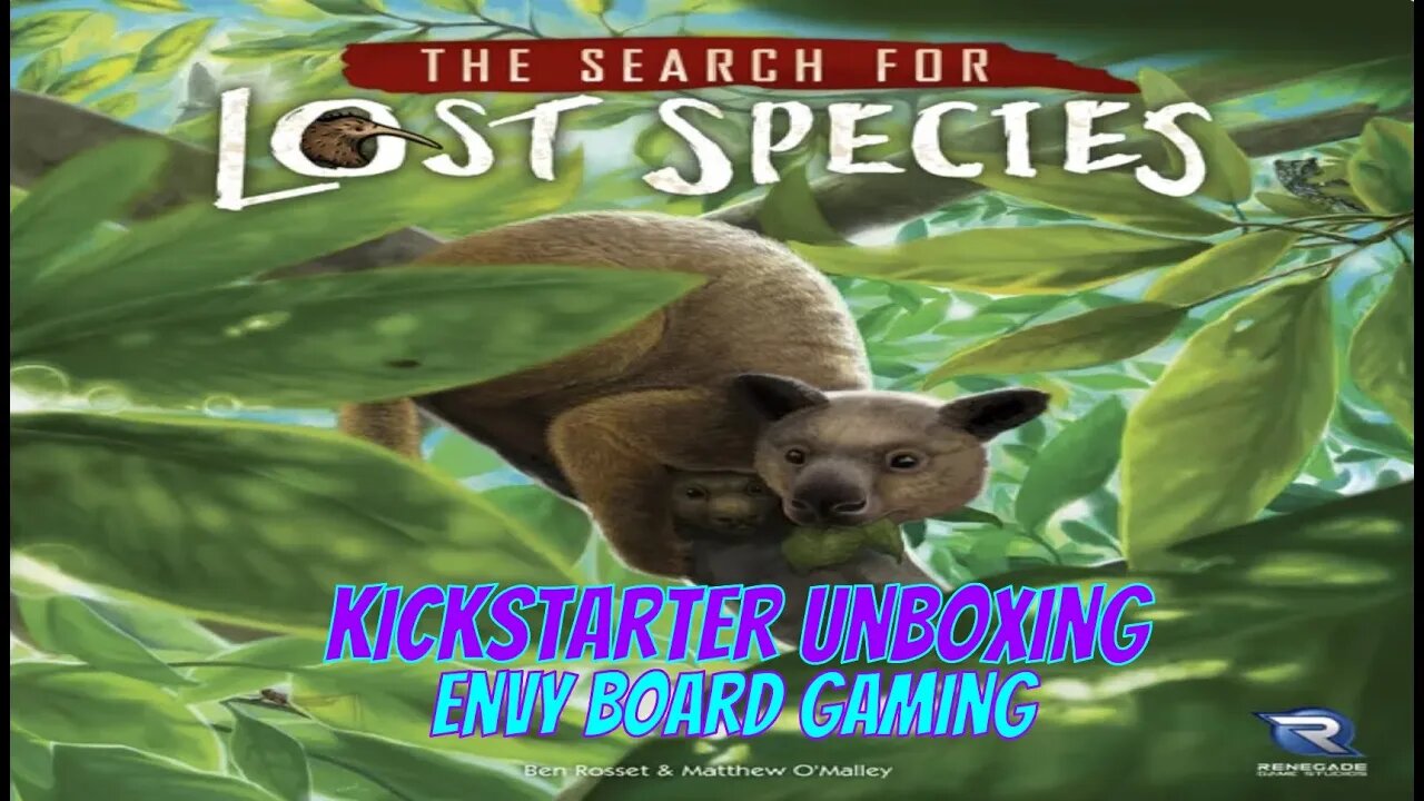 The Search for Lost Species Kickstarter Unboxing
