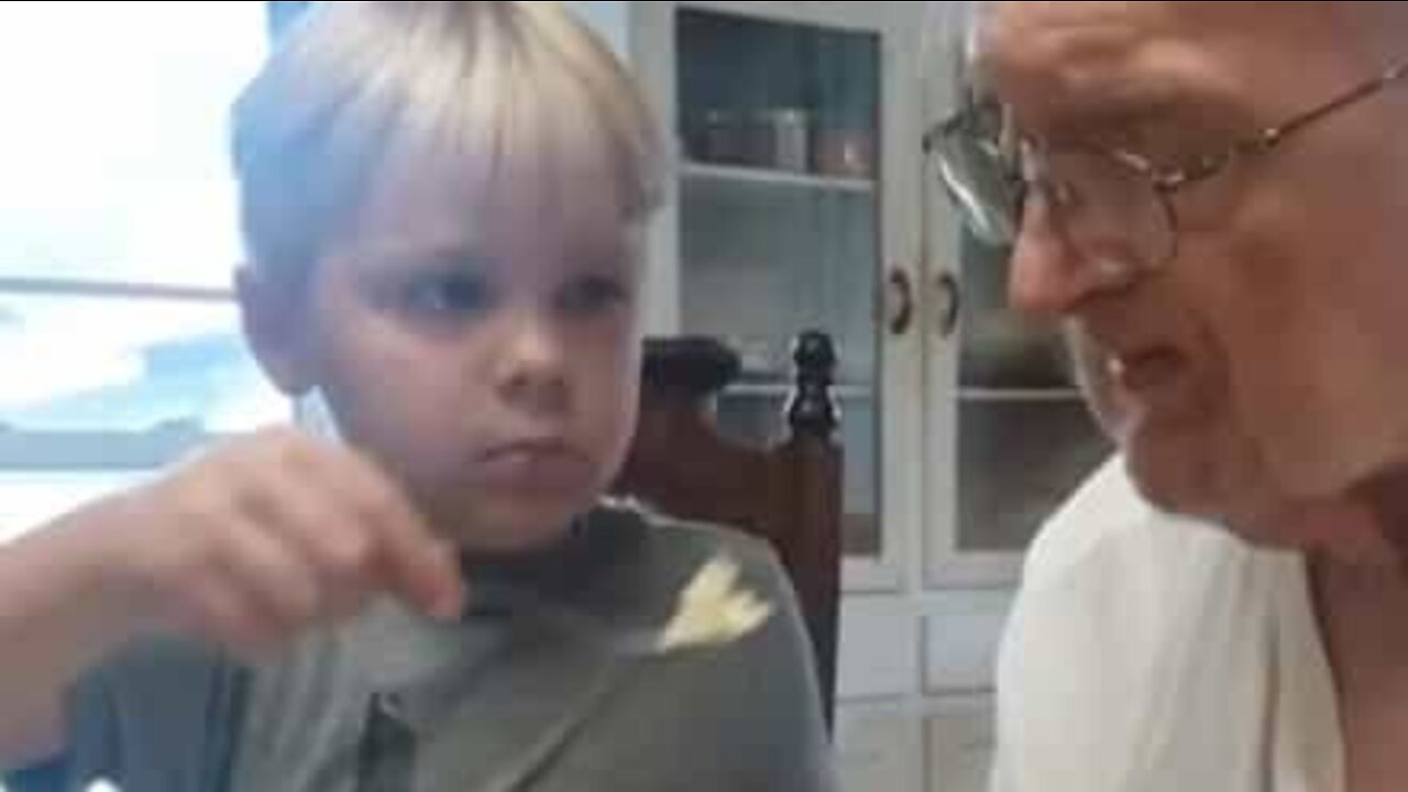 Tearjerker: Boy feeds sick great-grandfather