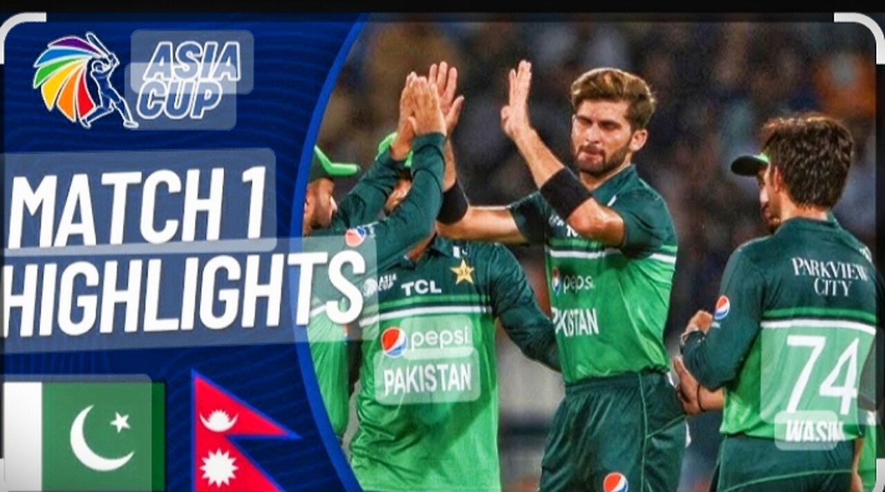 Pakistan vs Nepal l match headlights l Asia cup 2023 l full vedio