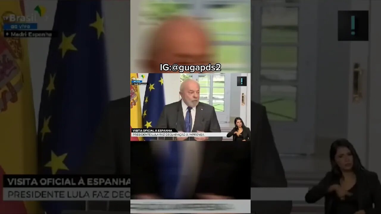 Lula passando vergonha na Espanha #shorts #politica #brasil