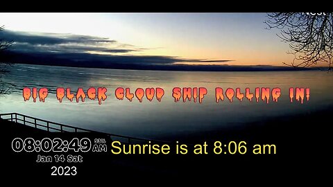 Planet X Nibiru Update, Big black cloud ship over Lake Huron!!! ✔ out 🧇 🛕 1/14/23