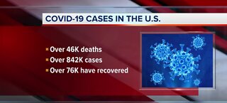 COVID-19 case numbers in the U.S.