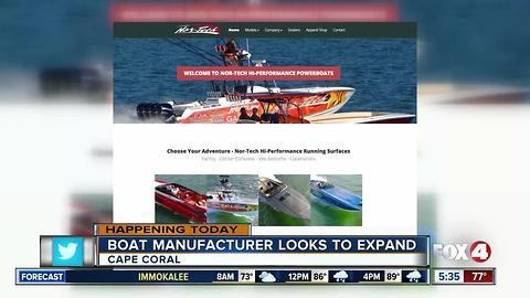 Boat manufacturer looks to expand in Cape Coral