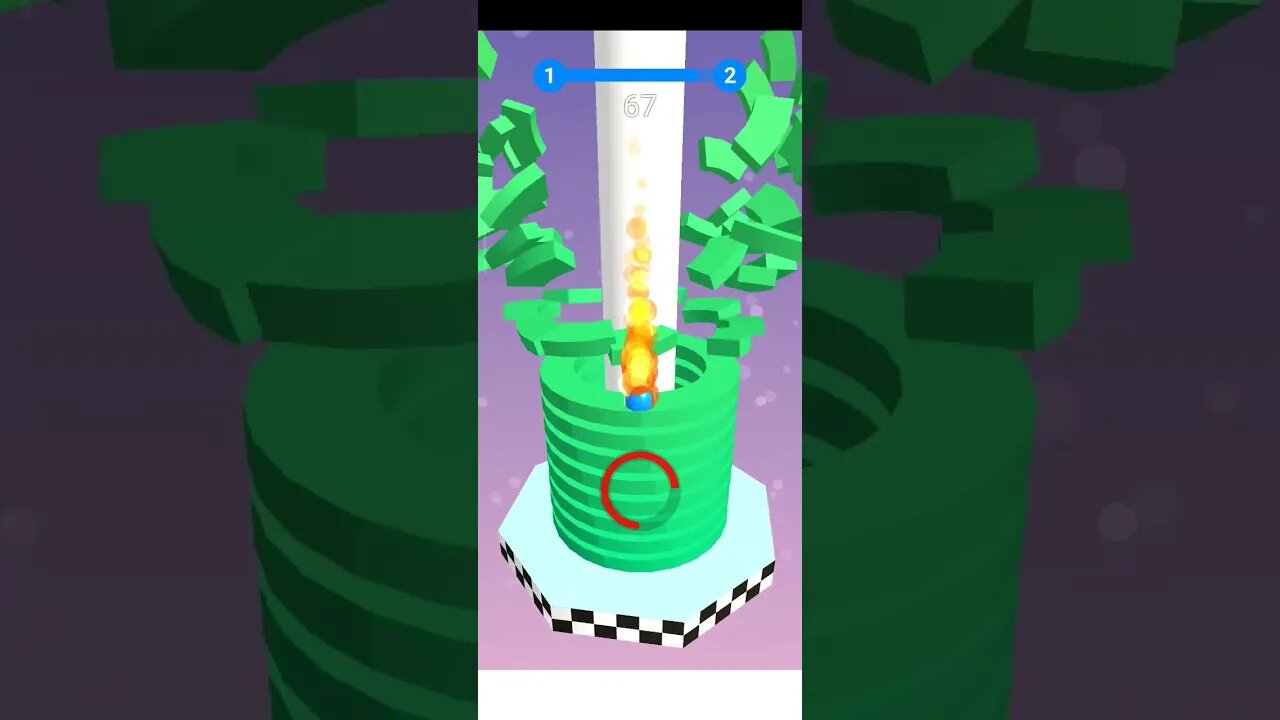 Stack Ball 3D level 1