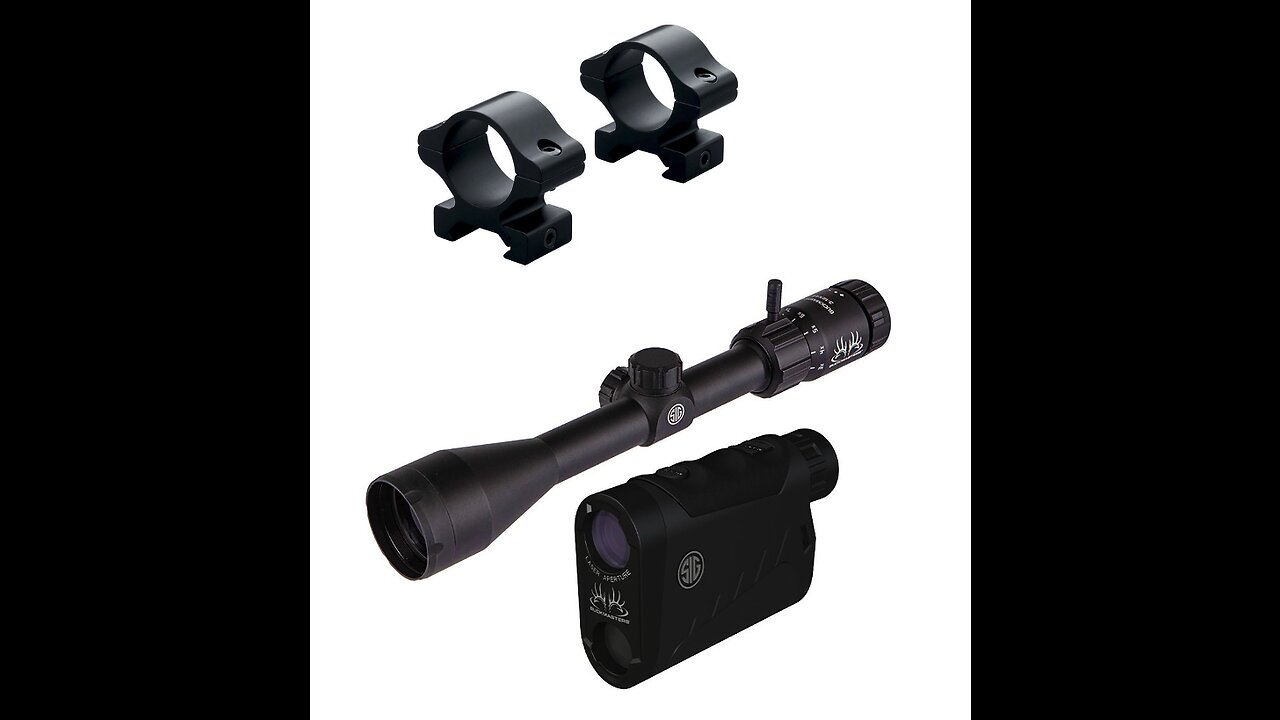 SIG SAUER BUCKMASTERS COMBO 3-12X44 RIFLE SCOPE & 1500 LRF