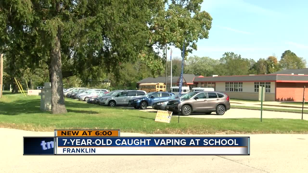Police: 7-year-old boy found vaping at Franklin elementary school