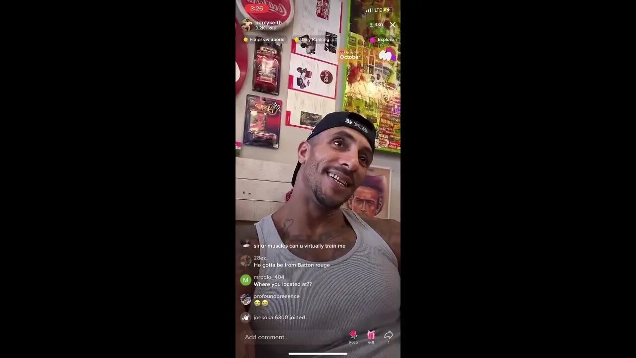 PERCY KEITH CLOWNIN' ON IG LIVE 😂