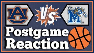 Auburn Basketball vs. Memphis | Holiday Hoopsgiving | POSTGAME REACTION LIVESTREAM