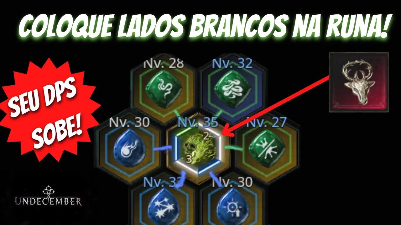 Suba seu DPS colocando lados brancos na sua runa #undecember