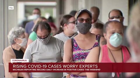 Rising COVID-19 cases in Michigan worry experts