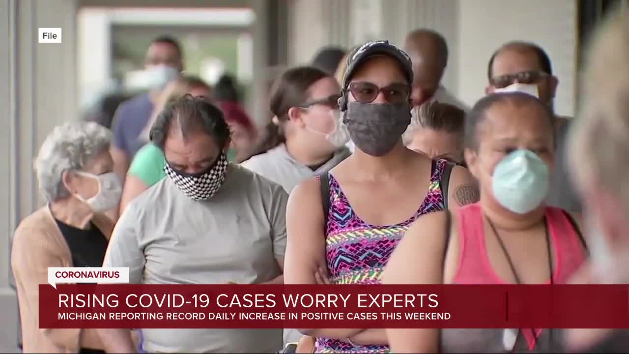 Rising COVID-19 cases in Michigan worry experts