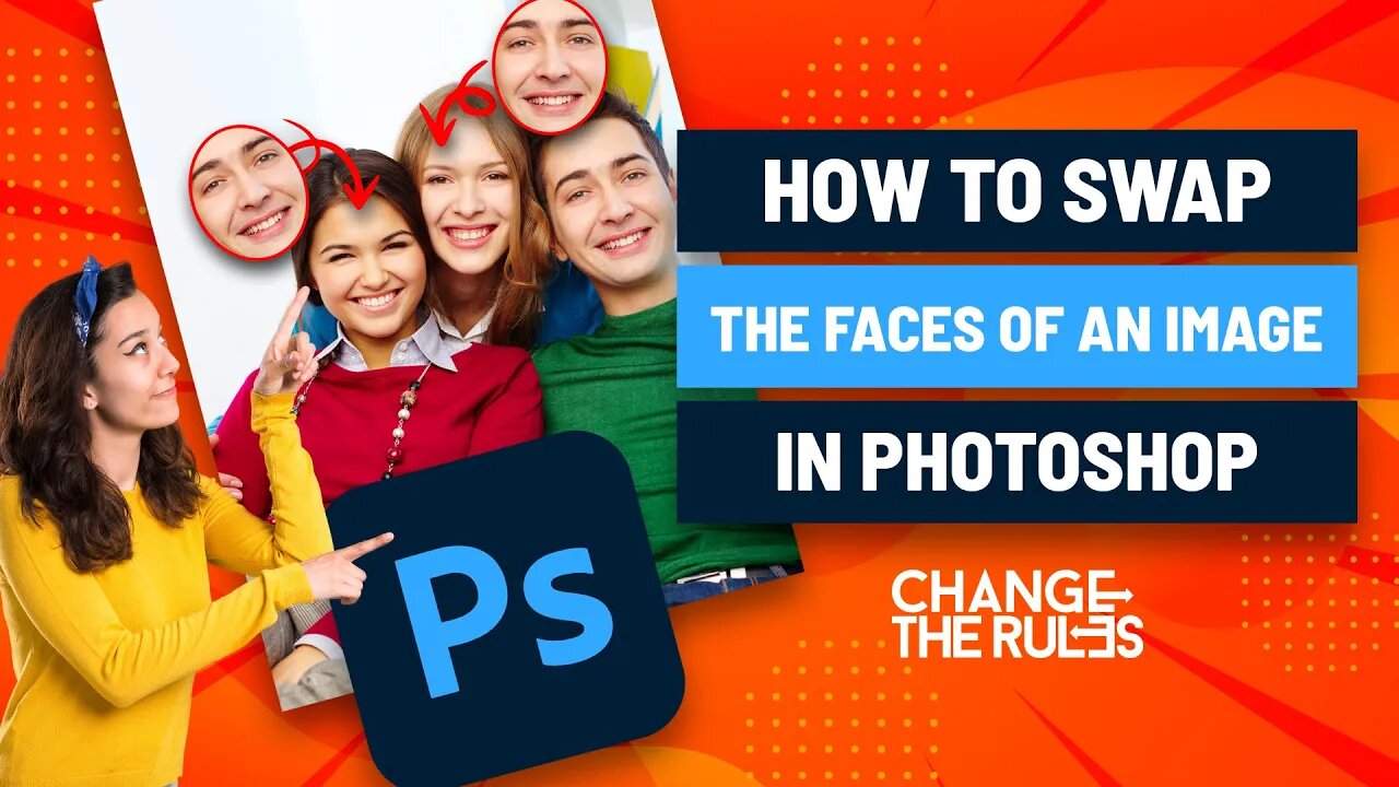 How To Swap The Faces Of An Image In Photoshop