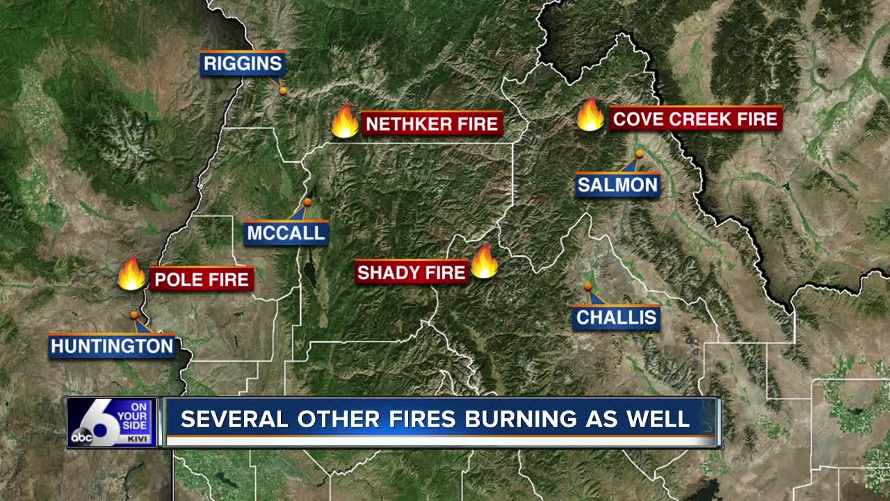 Nethker Fire continues to burn between Riggins and McCall