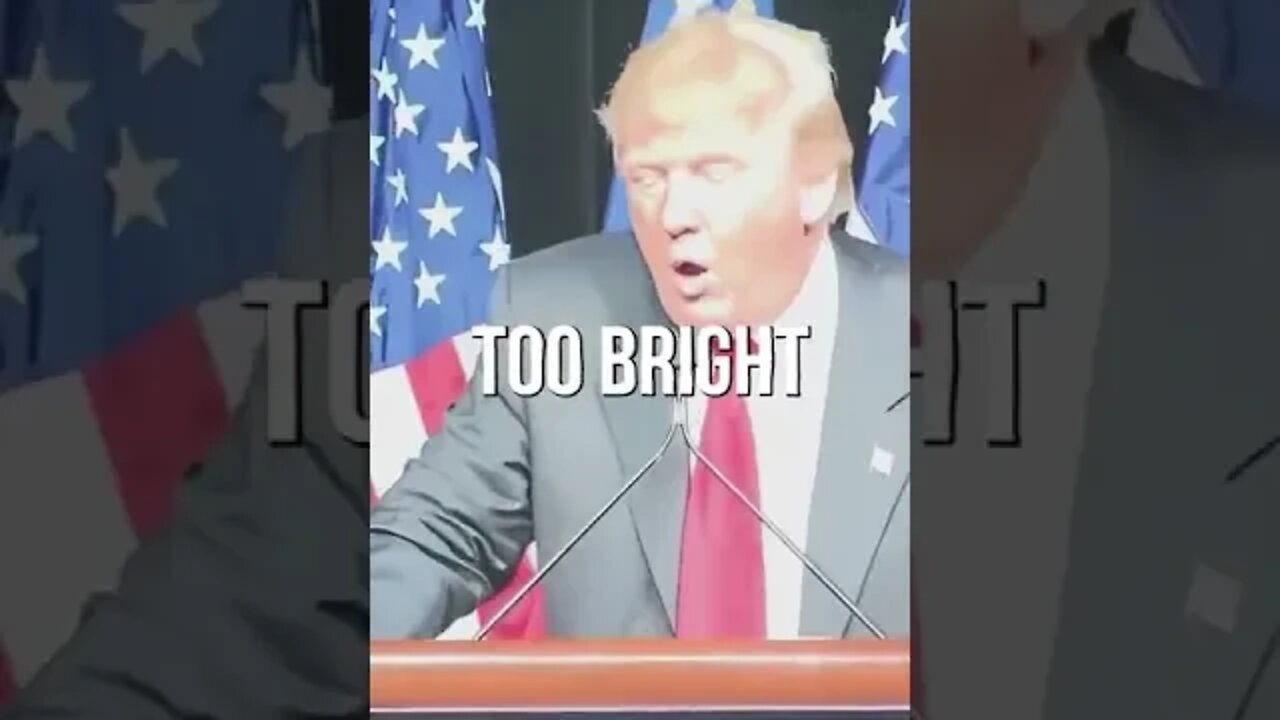 Trump, Turn Off The Lights