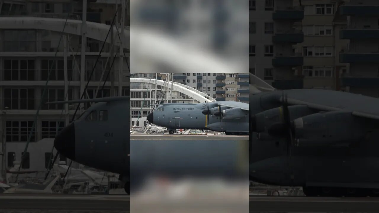 A400M Taxis at Gibraltar Airport