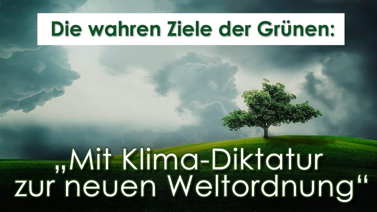 Die wahren Ziele der Grünen