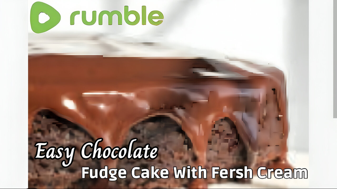 Easy Chocolate Fudge Cake With Fresh Cream