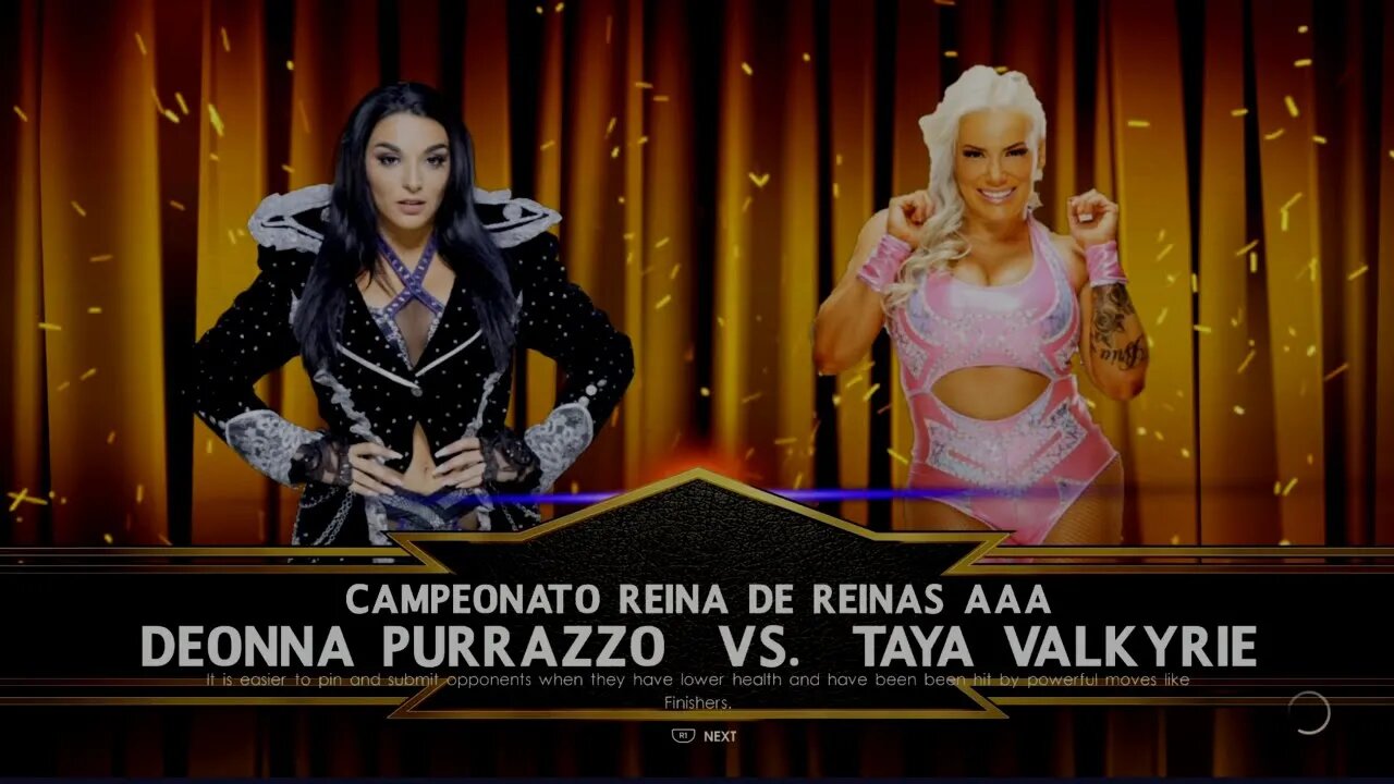 Impact Wrestling Under Siege 2022 Taya Valkyrie vs Deonna Purrazzo for the AAA Reina de Reinas Title