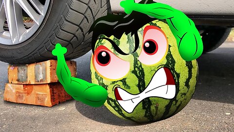 Experiment Car vs Hulk, Watermelon, Coca-Cola | Crushing Crunchy & Soft Things by Car | Woa Doodles