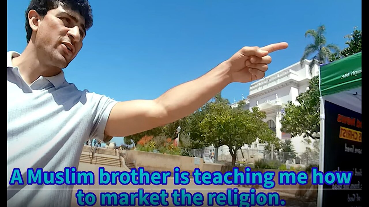 A Muslim brother is teaching me how to market the religion