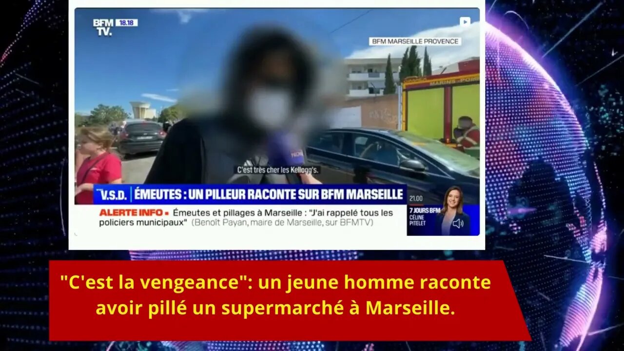 "C'est la vengeance": un jeune homme raconte avoir pillé un supermarché à Marseille