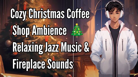 Cozy Christmas Coffee Shop Ambience 🎄 Relaxing Jazz Music & Fireplace Sounds #christmas #Village