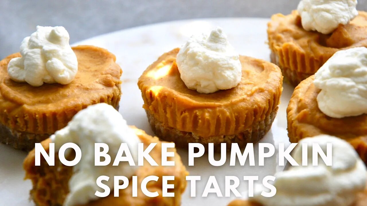 No-Bake Collagen Pumpkin Spice Tarts